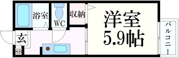 岡本駅 徒歩3分 1階の物件間取画像